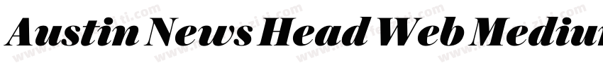 Austin News Head Web Medium Regula字体转换